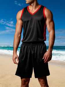 Uniforme de Baloncesto 2026 con Diseño Personalizado, Transpirable, de Secado Rápido, para Hombre, Verano, Sin Mangas, con Nombre y Logotipo Personalizados - Product Image 4