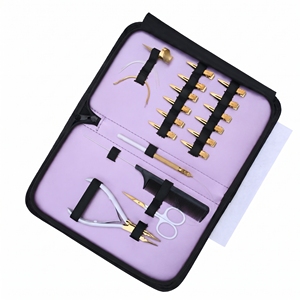 Kit de Herramientas para Extensiones de Cabello de Salón: Alicates de Micro Anclaje, Alicates de Remoción, Cortador de Queratina, Tijeras de Gancho, Accesorios de Seccionamiento - Product Image 3