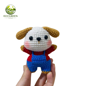Cute Handmade Animal Crochet Keychain <b>Plush</b> Pendant Soft Yarn Charm for Backpack <b>Purse</b> Wallet Accessory - Product Image 1