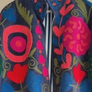 Handcrafted Suzani Velvet Jacket Floral Embroidered Winter <b>Coat</b> Bohemian Ethnic Outerwear Factory Direct Wholesale Price - Product Image 1
