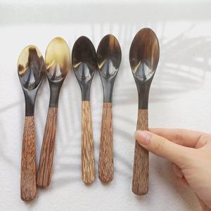 Cuillère décorative en corne 100% faite à la main avec manche en bois cuillères en corne cuillère de service en corne pour la maison hôtel et Restaurant - Product Image 5