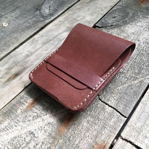 Sac à main de luxe en cuir véritable de vache, Mini portefeuille pliant pour hommes, mince porte-cartes portefeuille en cuir LWM-0021 - Product Image 1