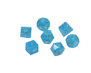 Dés en pierre de haute qualité frappé bleu turquoise pierre précieuse gravée ensemble de dés personnalisés Vikings pierre en cristal naturel dés en gros - Product Image 1