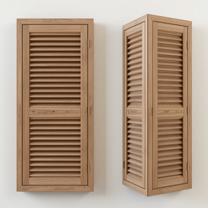 Custom Solid Wood Shutter Doors Stylish Wooden Louver Door <b>Panels</b> for Bedrooms Living Rooms and Closets - Product Image 1