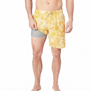 Shorts de sport respirants 2-en-1 avec logo personnalisé, absorption de la transpiration, séchage rapide, pour fitness et entraînement en salle de sport pour hommes - Product Image 1