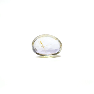 Handcrafted 4.05 Carat Oval Faceted Yellow Sapphire Loose Gemstone for Fine Jewelry - Product Image 2