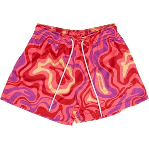 Men Streetwear Mesh Shorts Sublimated Graphic Pattern Breathable Lightweight Casual Sportswear Shorts - Product Image 3