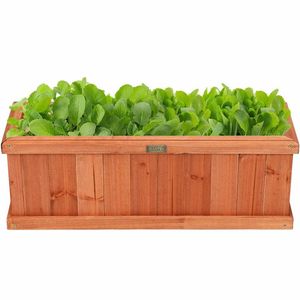 Wooden Decorative Flower Pot <b>Planter</b> <b>Box</b> for Garden Yard <b>Window</b> Display - Product Image 3
