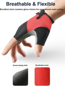 Gants de cyclisme pour hommes et femmes, gants de vélo pour hommes, gants de VTT rembourrés, accessoires de vélo - Product Image 5