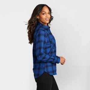 Últimas Camisas de Franela para Mujer, OEM/ODM, 100% Algodón, Casuales, Transpirables, con Botones, Manga Larga, Corte Regular - Product Image 4