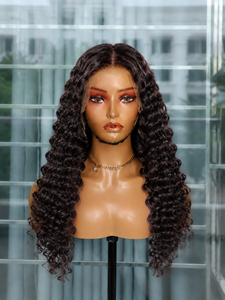 High Quality Full Density for Long <b>Deep</b> <b>Wave</b> Vietnamese Human <b>Wigs</b> Super Double Drawn Virgin Hair <b>Wig</b> - Product Image 1