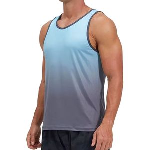 Débardeurs en tricot unis pour hommes Aim Sports, respirants, à séchage rapide, col rond, sans manches, vêtements de sport décontractés, 100% coton - Product Image 5