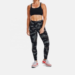 2026 Women's High Waist Camouflage Four-Way Stretch Spandex/Polyester Yoga <b>Leggings</b> <b>with</b> <b>Pockets</b> Power Flex Athletic Capri's - Product Image 5