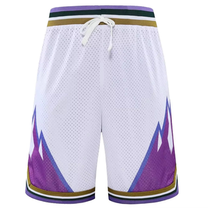 Compre Ahora Pantalones Cortos Deportivos de Malla Blanca para Hombre, Transpirables, de Poliéster, para Fitness, Baloncesto, Casuales, de Verano, con Logotipo Personalizado, OEM, ODM, al por Mayor - Product Image 4
