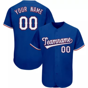 Customizable Baseball Jersey Teamname 00 Navy Yellow Screen Printed Unisex Adult Short Sleeve Moisture Wicking - Product Image 2
