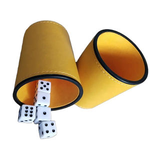 Vasos para Dados de Cuero PU de Alta Calidad, Personalizados OEM, Duraderos, para Juegos de Mesa para Adolescentes, con Opciones de Color y Logotipo Personalizados - Product Image 1