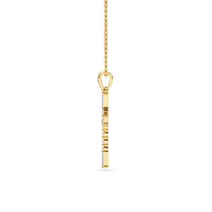 Pendentif solitaire élégant en diamant de laboratoire taille ronde 0,73 CTW en or blanc 9K, bijoux raffinés, cadeau d'anniversaire ou de mariage - Product Image 6