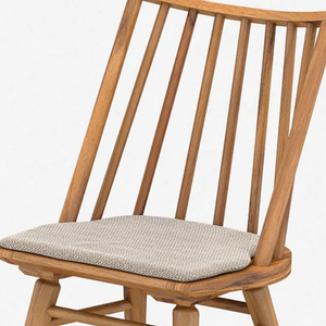 Silla Minimalista Alta con Estructura de Madera de Teca y Estilo Moderno para Decoración de Muebles del Hogar - Product Image 6