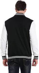 Veste universitaire au design classique pour homme, décontractée, à blocs de couleur, boutonnée, pour le printemps, l'automne, l'école et les activités de plein air - Product Image 2