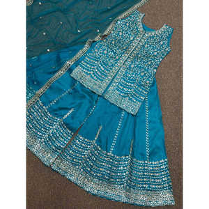 Top de soirée pour femmes de créateur-Plazzo avec ensemble Dupatta - Product Image 3