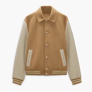 Chaqueta Varsity de Invierno para Hombre, Cómoda, Suave y Elegante, con Logotipo Frontal, de Secado Rápido, Color Personalizado, para Uso Diario Informal - Product Image 1