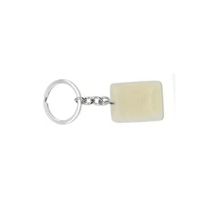 Porte-clés en cristal de haute qualité, opalite rectangulaire, pierre naturelle, cadeaux pour femmes, grossiste en porte-clés - Product Image 6