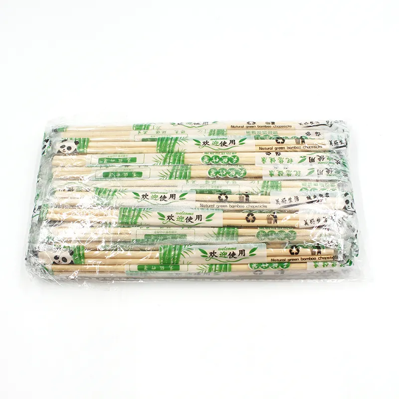 Palillos de bambú personalizados desechables para restaurante para embalaje personalizado