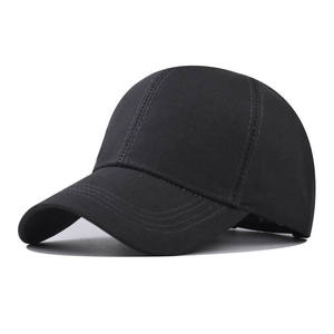 High Quality Design Fashion <b>Black</b> Plain Blank Custom Mens Baseball Caps - Product Image 4