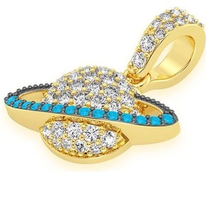 Hip Hop 925 <b>Silver</b> Custom Iced Fine Pendant <b>Necklace</b> Moissanite Trendy Fashion Jewelry Party Charms Saturn Pluto Geometric Gift - Product Image 6