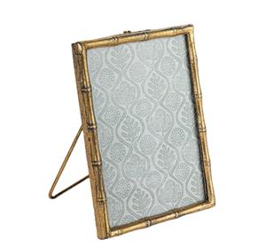 Marco de Fotos Vintage de Metal Dorado, Rectangular, Vertical/Horizontal, Ecológico, Duradero, Sin Impresión, Decorativo para Mesa, Decoración del Hogar - Product Image 1