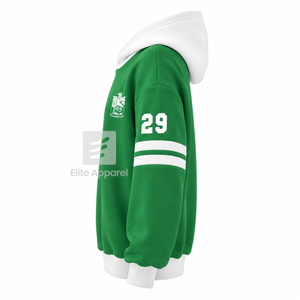 Custom Iota Phi Lambda sorority <b>Hoodie</b> embroidered logo on front green and <b>white</b> color short sleeve cotton for female - Product Image 3