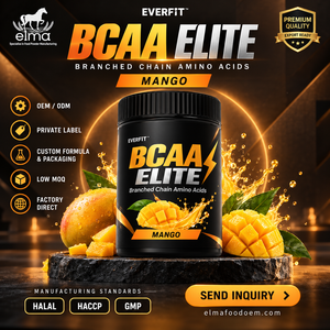 Concentré de protéines de lactosérum Elma Food 1KG Sans sucre ajouté 50 portions Formule de croissance musculaire BCAA Sans OGM Poudre de protéines pour adultes - Product Image 1