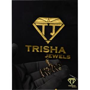 Colgante VVS Moissanite Diamond "CASH" Drip, chapado en oro de 14K, plata de ley 925, estilo hip hop, de Trisha Jewels - Product Image 6