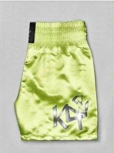 Pantalones Cortos de Boxeo Unisex K4 Verdes, Sublimación con Logotipo Estampado, Corte Holgado, Transpirables, Poliéster/Algodón 140g, Adulto - Product Image 5