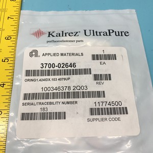 AMAT 3700-02646 ORING 1.424 ID X .103 CSD KALREZ - อุปกรณ์และชิ้นส่วนเซมิคอนดักเตอร์ระดับโลกที่เชื่อถือได้ - Product Image 1