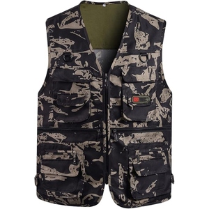 <b>Men's</b> <b>Denim</b> 100% Cotton High Street Sleeveless <b>Vest</b> V-Neck Multiple Pockets Breathable Windproof Plus Size Summer Outerwear - Product Image 1