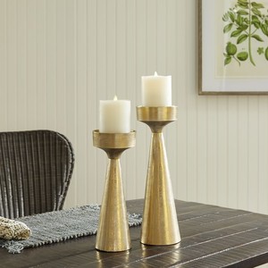 Premium <b>Brass</b> Gold Taper Candle <b>Holders</b> Modern Handmade Design for Best Price - Product Image 2