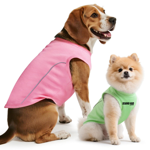 Wholesale High Quality Dog <b>T</b> Shirt Plain Pet Clothing Custom Design Puppy Wear Soft <b>Cat</b> Vest Summer Basic Blank Garments - Product Image 1