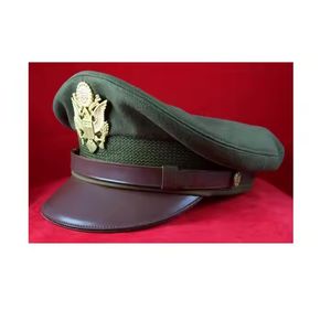 Gorra de Visera Alemana de la Segunda Guerra Mundial, Gorras Personalizadas de Alta Calidad, Gorra Negra de Uniforme con Insignia Metálica a Precios Económicos - Product Image 2