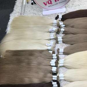 Vente en gros d'extensions de cheveux humains naturels droits en vrac pour tresses Boho aucune trame requise - Product Image 1