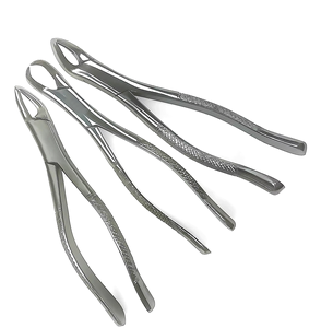 Pince dentaire de qualité supérieure, instrument chirurgical dentaire pour dentiste, manuelle, argentée, avec poignée moletée, instrument chirurgical de classe I - Product Image 2