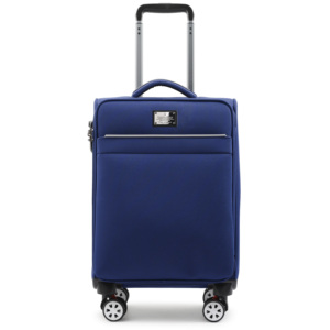 215 Medium 24 Inch Front Open 4 Wheel Hard Shell Waterproof Nylon Luggage with TSA <b>Lock</b> 30kg Load Capacity Travel Bag - Product Image 5