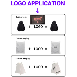 เสื้อยืดคอกลมแขนสั้นทรงโอเวอร์ไซส์สำหรับผู้ชาย สีพื้น ผ้าฝ้ายระบายอากาศดี สไตล์ลำลอง พิมพ์ลายโลโก้ด้านหน้าตามสั่ง - Product Image 5