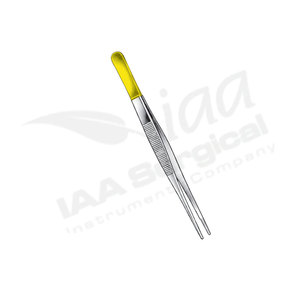 Pinzas para apósitos y tejidos, instrumento quirúrgico de acero inoxidable, grado médico, certificado CE, para uso en cirugía general - Product Image 4