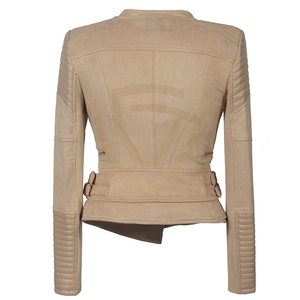 Chaquetas de Cuero Transpirables para Mujer, Chaqueta Larga a la Moda Personalizada, Chaqueta de Cuero para Mujer en Grandes Cantidades - Product Image 6