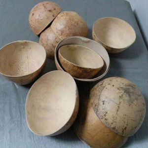 Bols en calebasse de haute qualité, durables et écologiques, vaisselle artisanale pour le service des aliments et la décoration rustique de la maison, en gros - Product Image 4