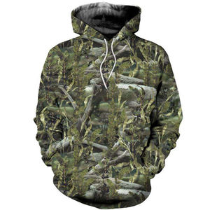 Vêtements de chasse en coton mélangé imperméable personnalisés par sublimation en gros, sweat à capuche camouflage pour la randonnée, le camping et la chasse - Product Image 6