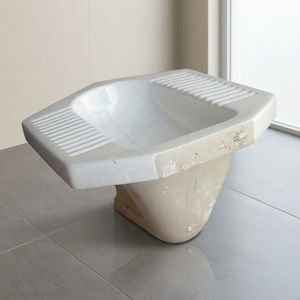 WC à la turque en céramique Vistaar White Diamond, style oriental, pour l'exportation sur le marché du Golfe - Product Image 4