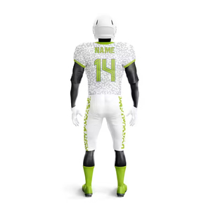 Custom Sublimated American Football Jersey Unisex Adult Short Sleeve Pattern Fitted Moisture Wicking With Number - Product Image 4