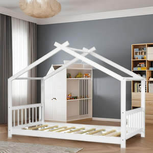 TNT Modern Treehouse-Style Solid <b>Pine</b> Wood Bunk <b>Bed</b> with Drawers for Kids, Villa, Hotel & School Bedrooms - Product Image 1